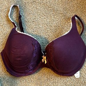 Victoria’s Secret Maroon Body by Victoria Perfect Shape Bra